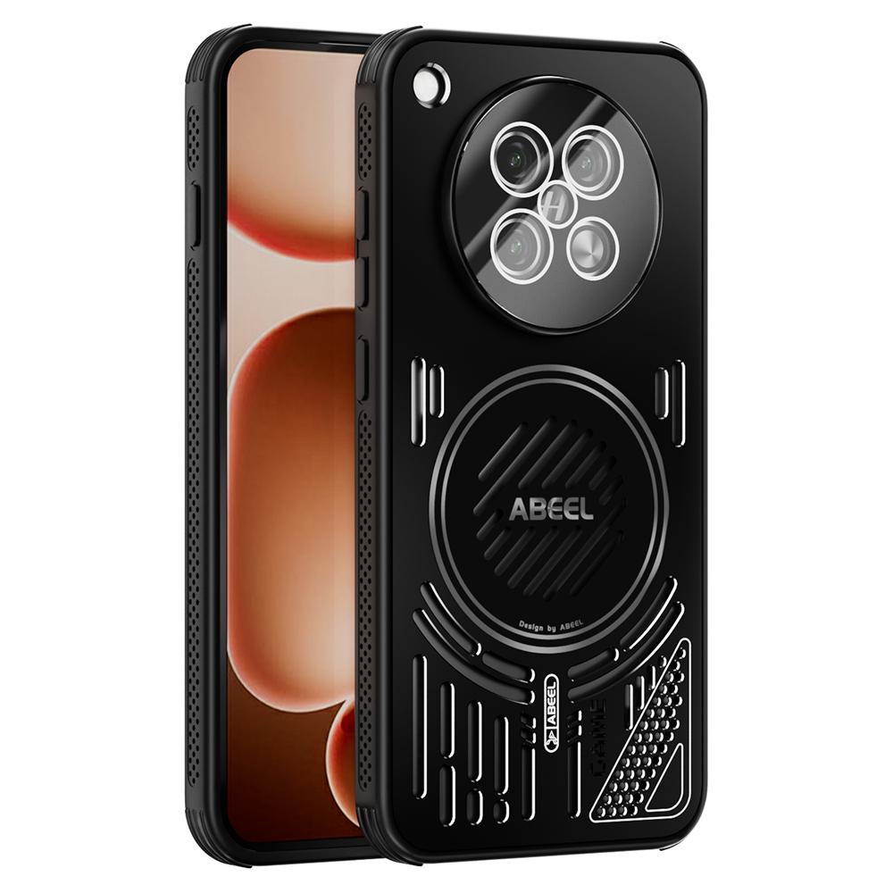 ABEEL For Oppo Find X8s 5G Magnetic Case Aluminium Alloy+PC+TPU Hollow Heat Dissipation Phone Cover