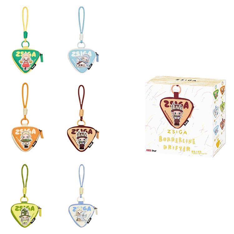 New POP MART Zsiga Borderline Drifter Series Triangular Bag Charm Sealed Case 6 Blind Box PPMT-2502-0027