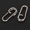 50PCS Powerful Oval Stainless Steel Fishing Clips Snaps Connector Interlock Accessories