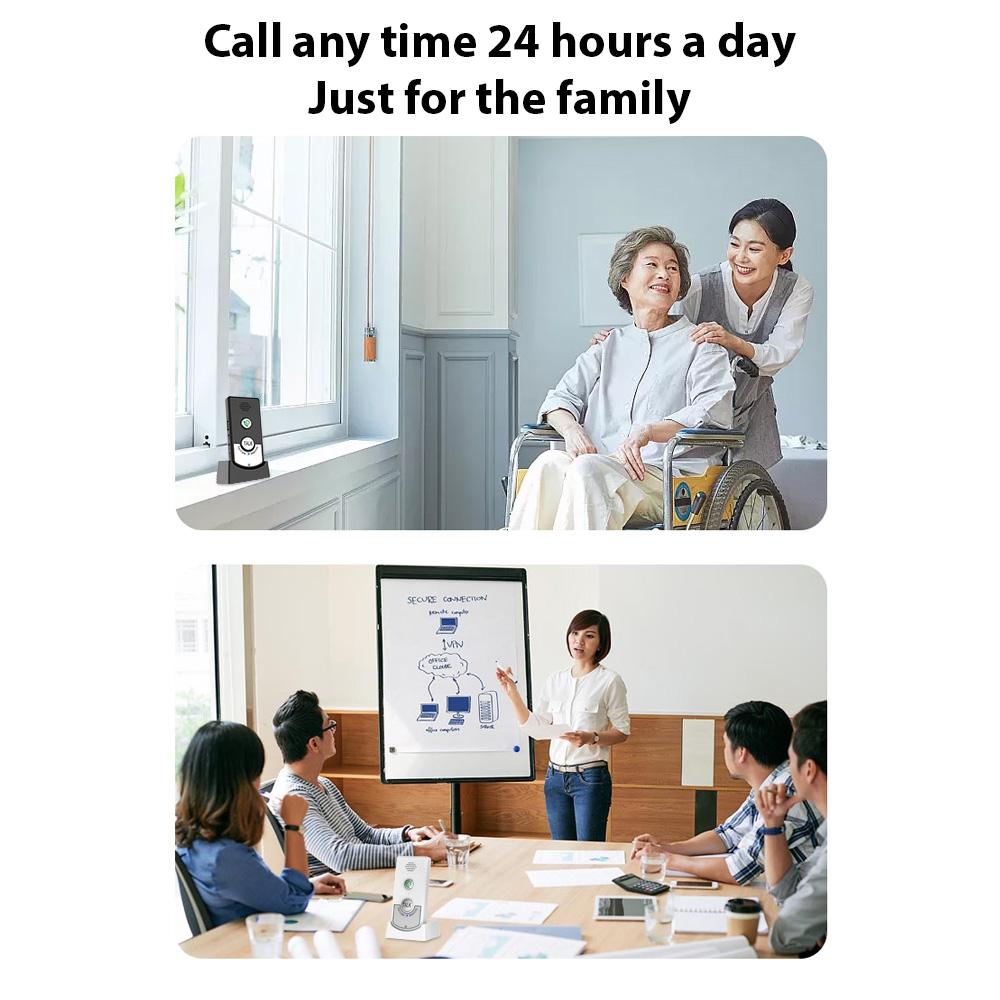 2 Pack Intercoms Wireless for Home Voice Bidirectional Caller Home Ultra Long Distance Portable