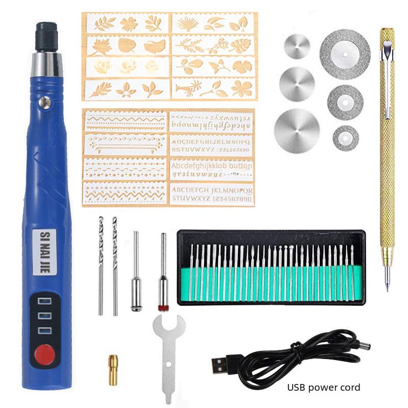 Pix electric reîncărcabil pentru gravură și lustruire jad