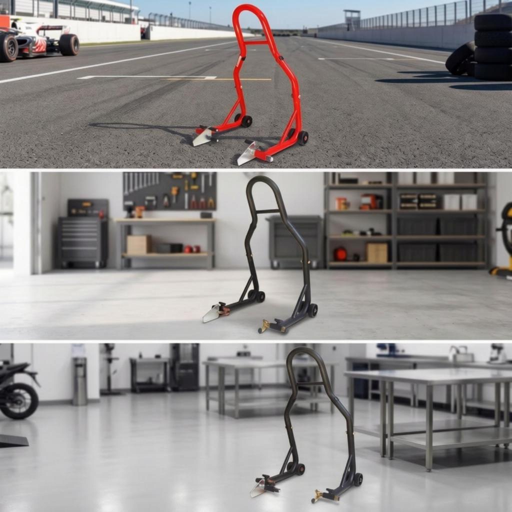 Motorcycle Rear Stand Universal Lift Wheeled for Workshop