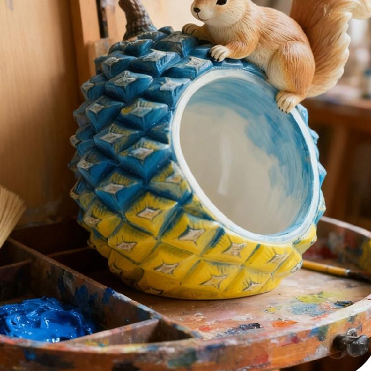 Multi Purpose Pinecone Silicone Mold Craft Unique Planters Trinkets Dishes Candlestick Holders Using Resin Or Cement