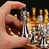 30cm Metal Chess Set for Kids - Educational Board Game with Gift Box Packaging
