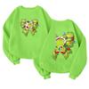 Children's Fashionable Lightweight Long-sleeved Round Neck Pullover With Pockets Printed Pullover