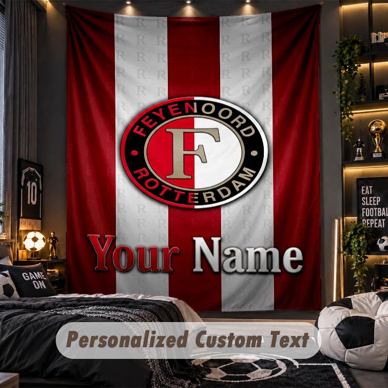 TapestryFeyenoord Custom Name Text Personalized Wall Hanging Tapestry Home Wall Decor
