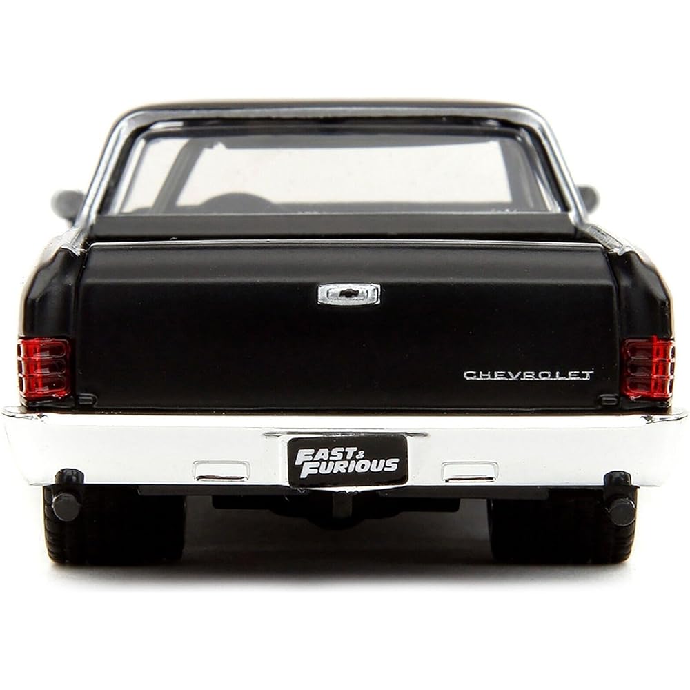 JADA TOYS 1/32 Scale Chevy El Camino 1967 Matte Black Model Car Fast & Furious 10 Collectible Vehicle