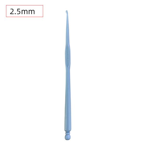 12Pcs Crochet Hook Comfortable Grip DIY Plastic Stitches Crafts Knitting Needle Hand Sewing Tool for Tailor