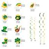 User Friendly Paper PVC Spirals Swirls Ornament for Patrick's Celebration No Tools Needed Versatile Decors