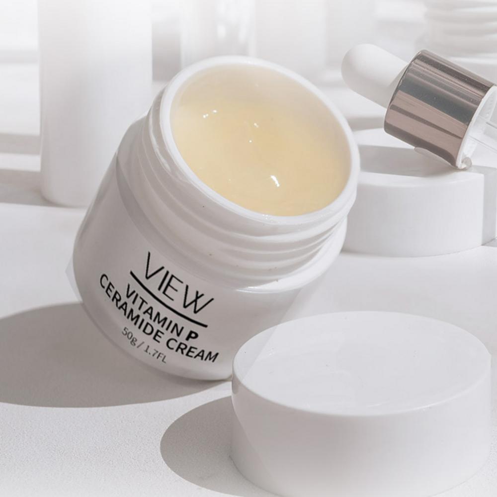 VIEW Facial Flushing Cream, Vitamin P Ceramide, Skin Barrier Strengthening Cream, Wrinkle Whiteningvitamin K, 50g