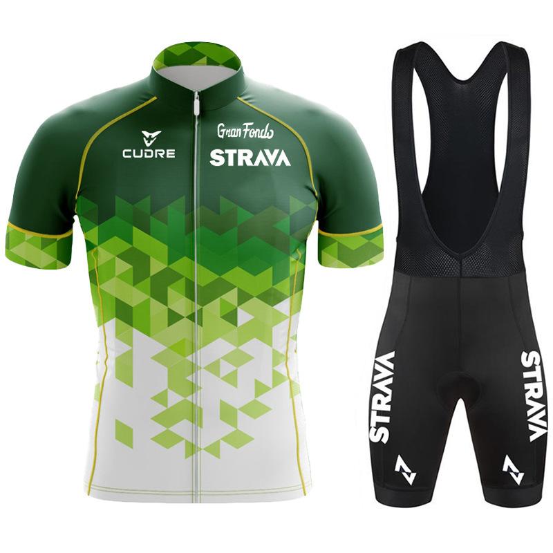 2022 event cycling suit Strava Tour de France short-sleeved overalls cycling suit