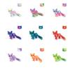 3D Printed Cats, 3D Animals for Stress Relief, Desktop Decorations Suitable for Office Workers, and Small Ornaments for Adults