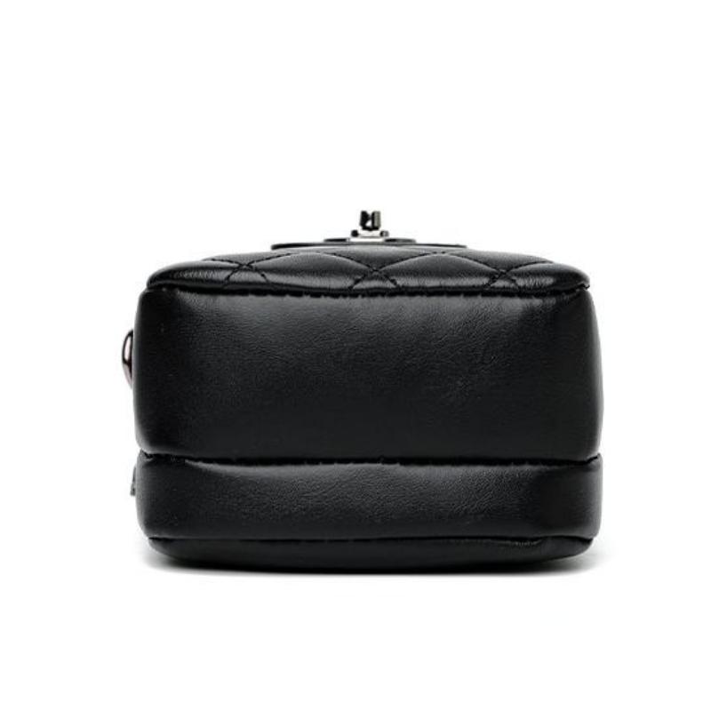 Women's Bag 2023 Spring New Fashion Rhombus Embroidery Small Satchel Single Shoulder Messenger Double Layer Mobile Phone Change Bag Trend ARI