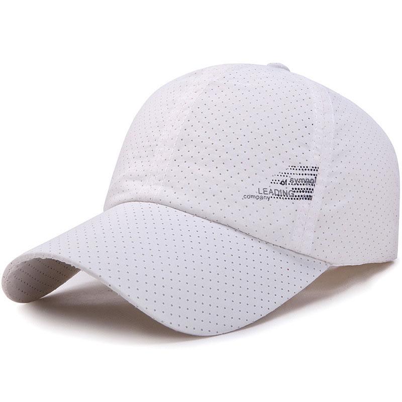 Summer Thin Outdoor Breathable Quick Dry Baseball Cap Men Women Sports Golf Fishing Sun Visor Hat Solid Color Snapback Caps