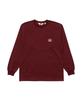 BEN DAVIS Pocket Long Sleeve T-Shirt Wine [Regular Fit]