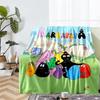 Barbapapa Theme Printed Blanket - Perfect for Couch, Bed, Travel & Outdoor Use | Machine Washable, Cozy & Durable.