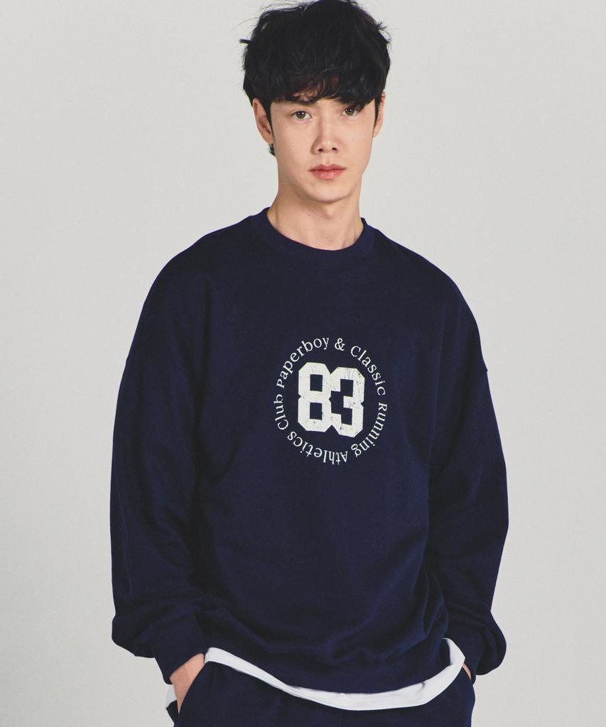 PAPERBOY Beginning 83 Sweatshirt - Navy