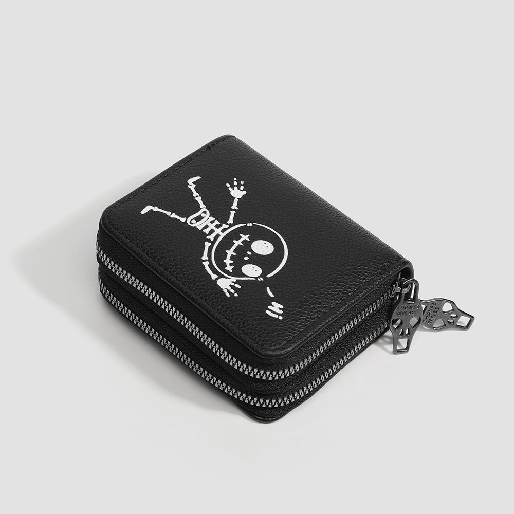 Kartenhalter-Geldbörse für Studentinnen PU-Kartenetui Niedliche Münzbörse Diebstahlsicher High-End Halloween-Tasche Leichter Luxus Nische