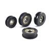 Ruedas de Polea Redonda de Nylon con Ranura en U y Rodamiento de Bolas, Usadas Para Puertas y Ventanas, Polea de Ducha, Puerta Corredera de Cajón Diámetro 23-43 mm