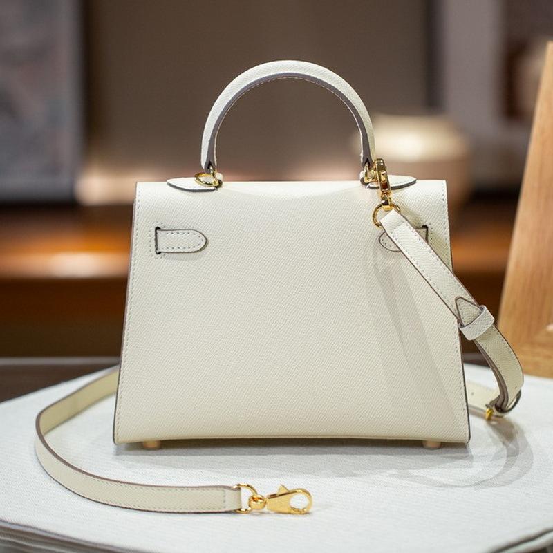 2025 New Genuine Leather Women's Bag EP Palm Pattern 19+22+25 Leather Kai Li+Fashion Handheld Single Shoulder Crossbody Bag