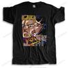 Fashion Jojos Bizarre Adventure T Shirt Unisex Short Sleeved Jean Polnareff Giorno Giovanna Casual Tshirt Pure Cotton Tee Top Merch