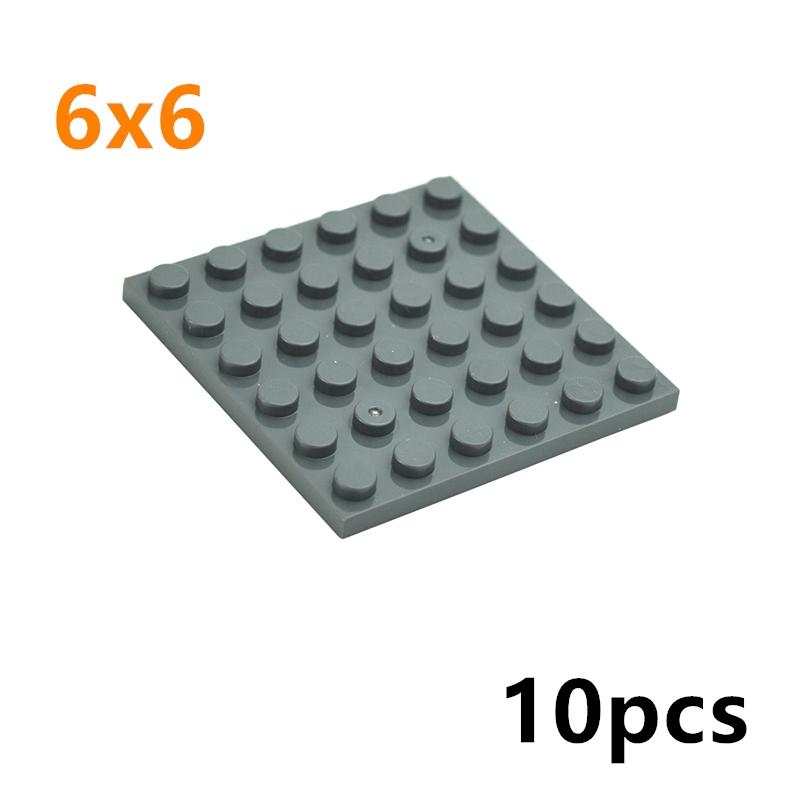 10Pcs DIY Thin Plate 3958 Classic Building Blocks 6x6 Dots Figures Educational Creative Parts Compatible Bricks Leduo Kid Toys