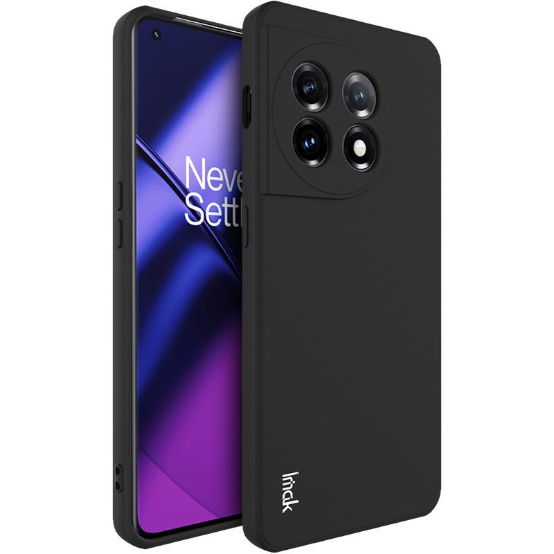 

IMAK UC-4 Series Anti-Drop Slim Case for OnePlus 11 5G TPU Case Straight Edge Cell Phone Cover Black