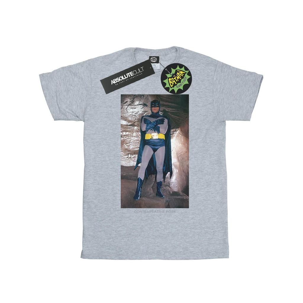 DC Comics Womens/Ladies Batman TV Series Contemplative Pose Cotton Boyfriend T-Shirt