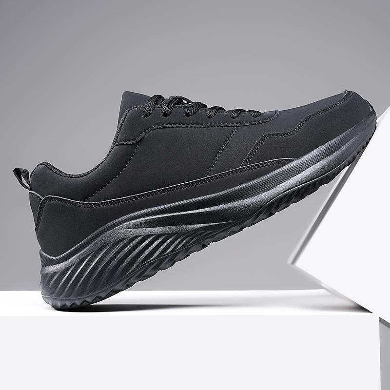 

Модные новые мужские кроссовки для бега с воздушной подушкой, мужские новые трендовые дышащие кроссовки на мягкой подошве для весны и осени 46 чёрный