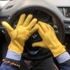 Men's Winter Warm Leather Driving Gloves