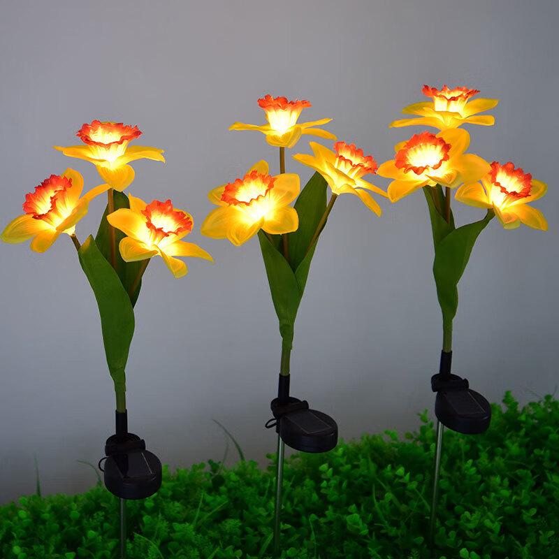 LED Solar Daffodil Garden Landscape Light