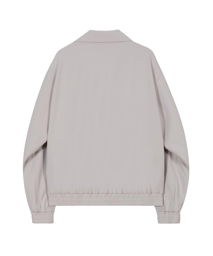 Ironyporno Whiteline 86-Iro255 Curved Blouson Jacket Light Grey