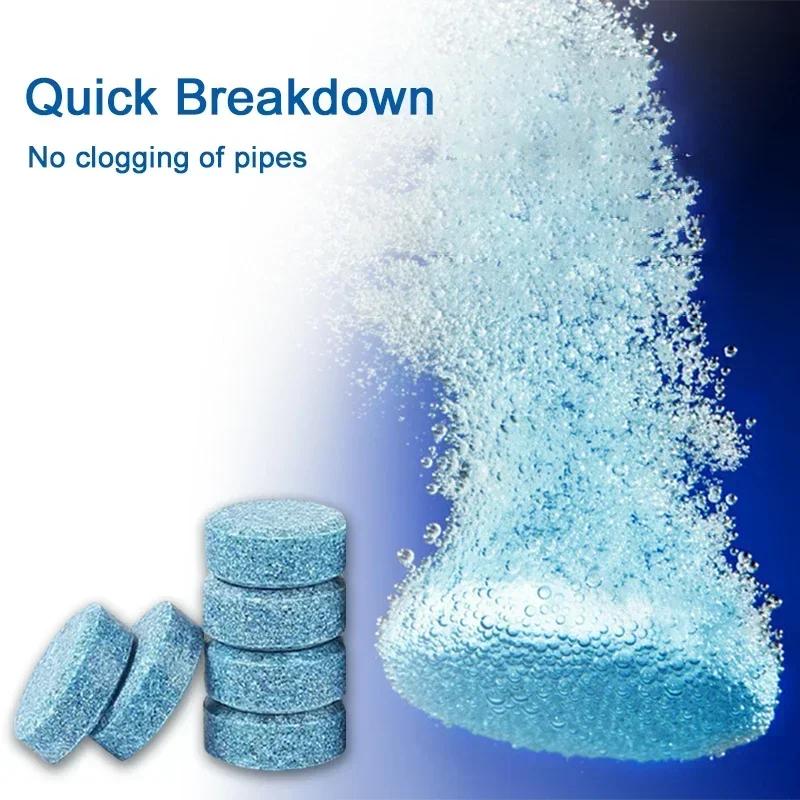 2/50pcs Car Windscreen Cleaner Effervescent Tablet  Window Windshield Solid Cleaning Car Glass Wiper Washing Tablets Dust Remove