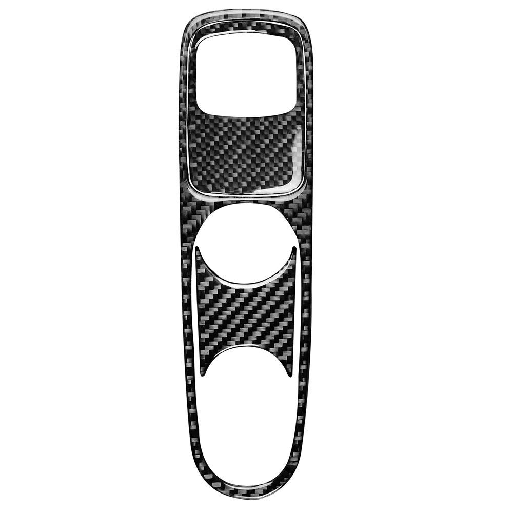 For Benz Smart Fortwo 2011-2015 Real Carbon Fiber Gear Shift Panel Suits Trim Cover Car Interiors Accessories Decoration Sticker