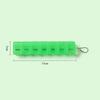 7-Day Portable Pill Organizer | Weekly Medicine Box with Keychain | Travel Medication Dispenser for Vitamins & Supplements | Pocket-Sized Pill Case