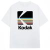 Kodak Summer Brand Men T-shirt Cotton Solid Color Daily Graphic Print Casual Breathable Short Sleeve Top Tees Women Clothing
