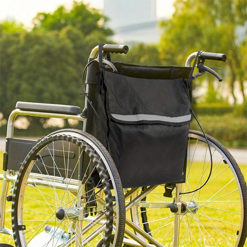 Wheelchair Rear Bag Reflective Tape Waterproof Storage Bag Water Bottle Storage Bag Accessories Suitable for Wheelchairs