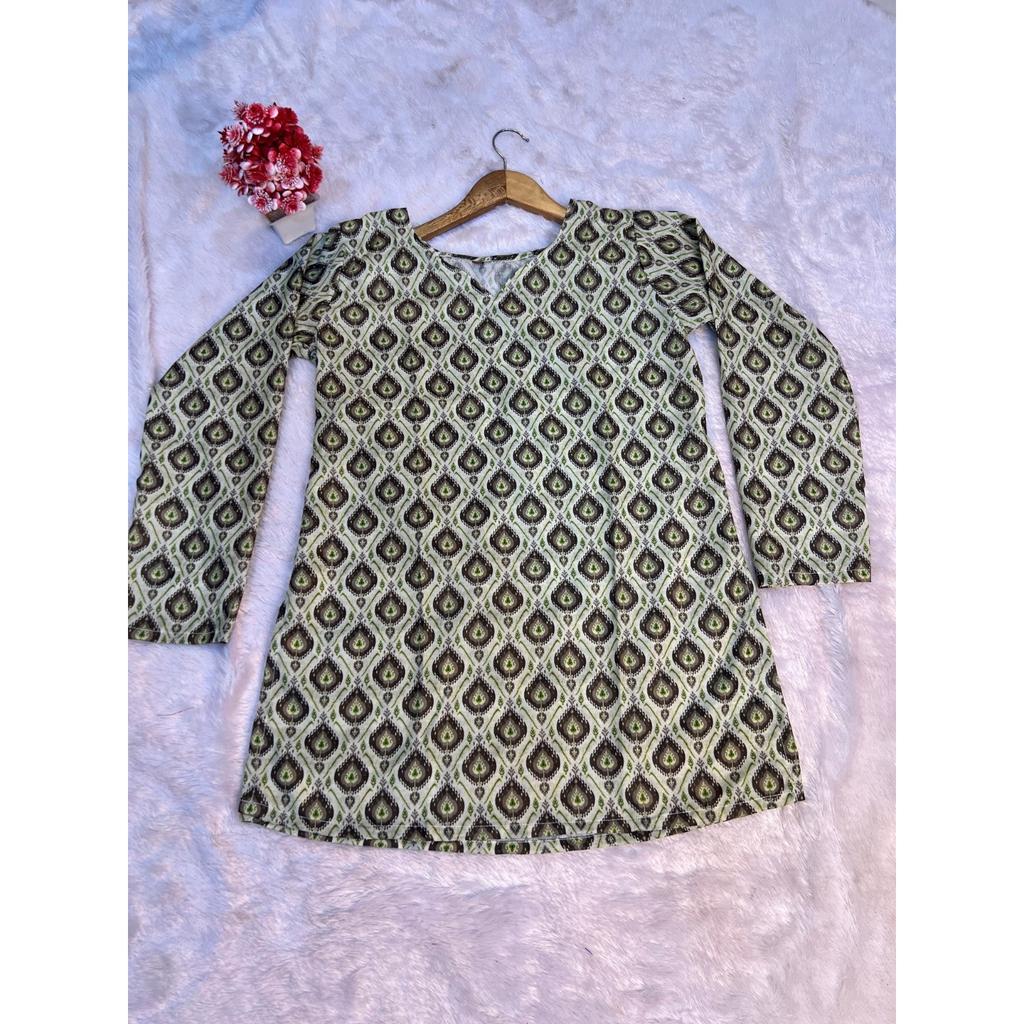 Women Bollywood Top Tunic Kurta Set Indian Casual Wear Short Kurti Set Dress