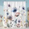 Sunflowers Lavender Shower Curtains Green Plants Popular Flowers Small White Daisy Butterflies Hanging Curtains Bathroom Decor