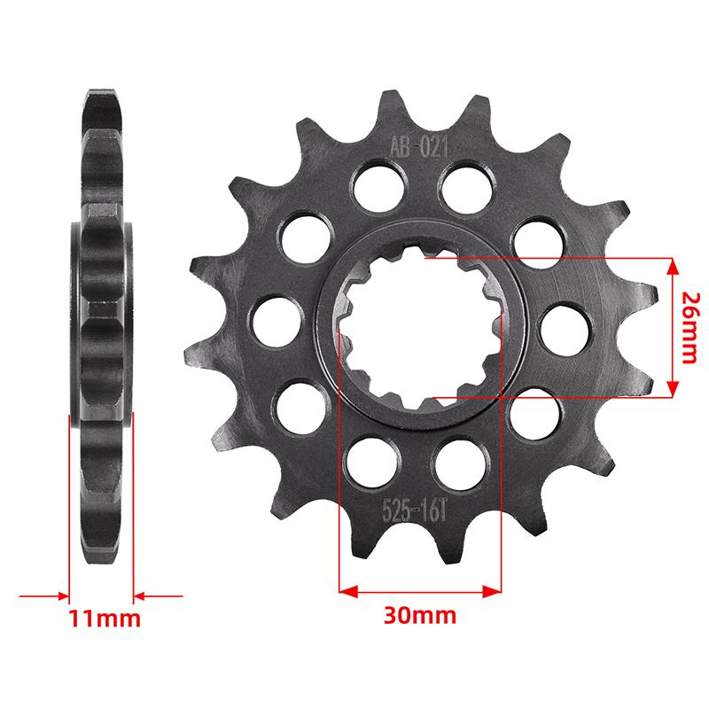 525 16T 42T Motorcycle Front Rear Sprocket Gear Wheel Cam Kit for Yamaha YZF-R7 YZF690 -2024 MT-10 MTN1000 MT-10 SP