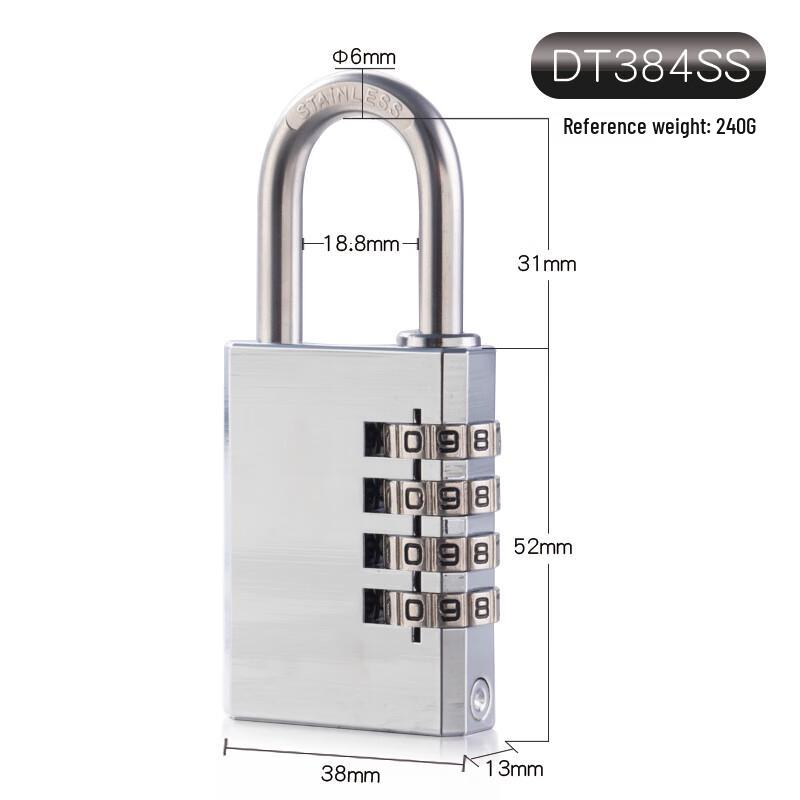 304 Stainless Steel Combination Padlock