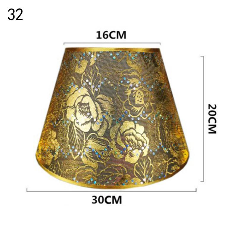Retro Style Table Lampshades PVC Fabric E27 Floor Lamp Shade Desktop Bedroom Bedside Desktop Home Decor Wall Lamp Cover