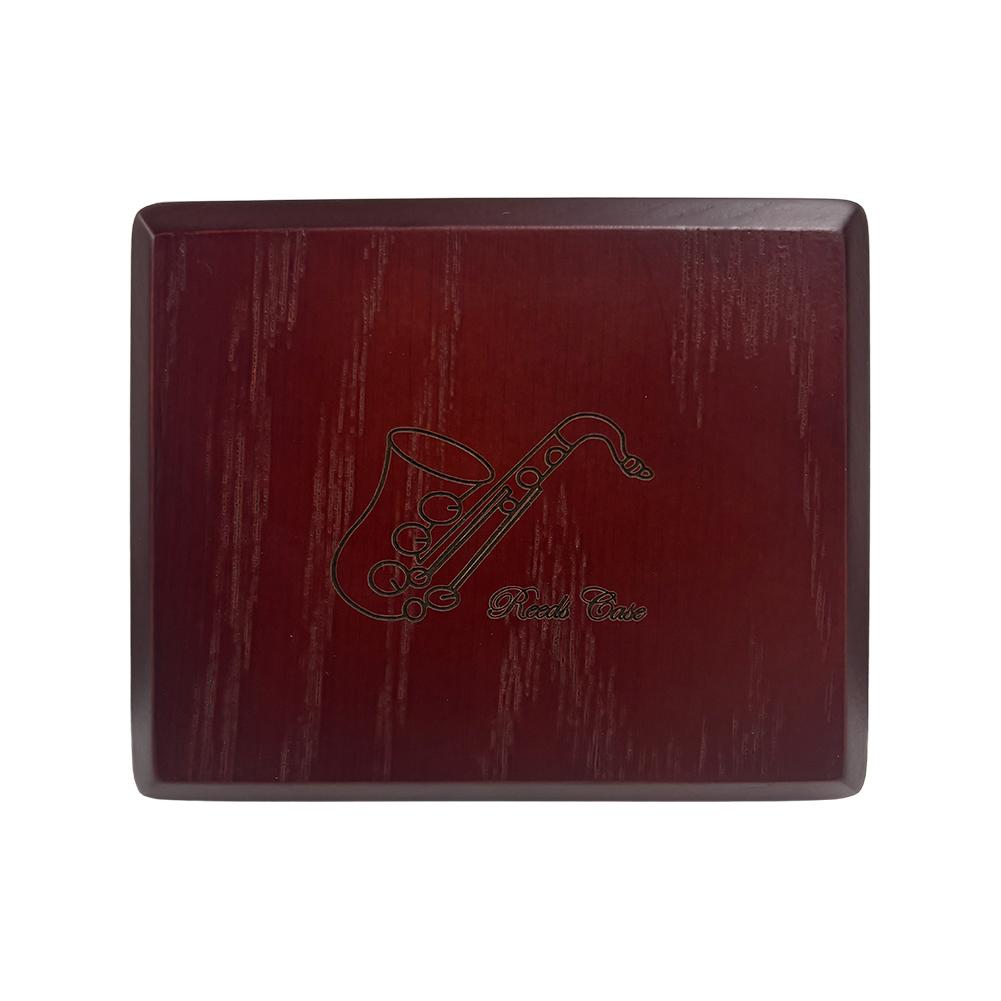 10 Reeds Clarinet Reed Case with Magnet Switch Saxophone Reed Storage Case Compatible with Alto Tenor Soprano Saxophone Reeds красный