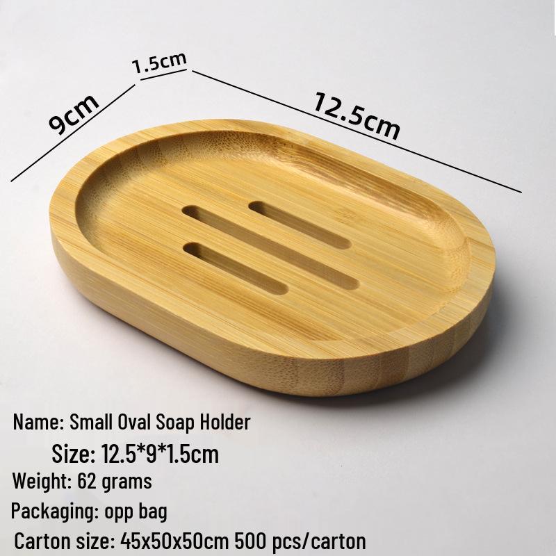 Mold-Proof Bamboo Soap Dish Tray - Handmade Daily Necessity