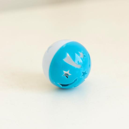 Yousheng 5Pcs Pet Sounding Toy Chimeric Design Rotate Durable Reusable Wear-resistant Interactive Entertainment Plastic Cat Ball Bell Toy for Home