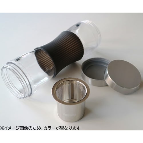 Macma T-Go Water Bottle with Strainer, 500ml, Navy Blue, AA0160