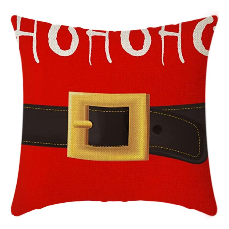 Christmas Pillow Case Printed Living Room Sofa Bedroom Pillow Case Christmas Pillow Case Printed