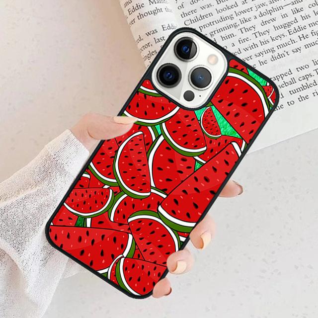 Cute Summer Fruit Watermelon Phone Case For iPhone 17 Air 15 16 Cover  11 13 14 Pro Max 12 Plus Max Fundas