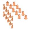 20pcs Plasma Electrode Tips and Nozzles Compatible with For Harbor For Freight Titanium IPT 45 Plasma Cutter Torch