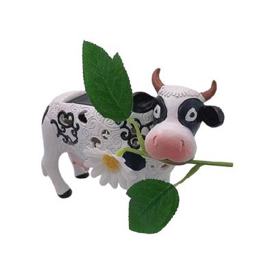 Solar Garden Lights Resin Cow LED Solar Light Color Changing Light Cow Solar